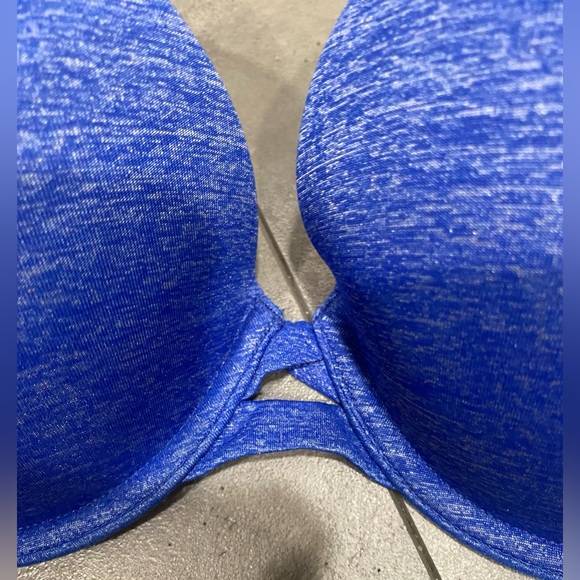 FINAL PRICE💚EUC Victoria’s Secret Perfect Shape Blue Women’s 34C Padded Push Up - Picture 2 of 6